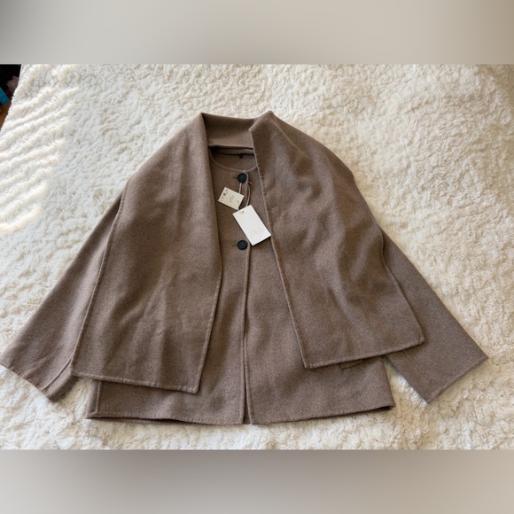 NWT Zara Wool Blend Scarf Coat - Picture 2 of 5
